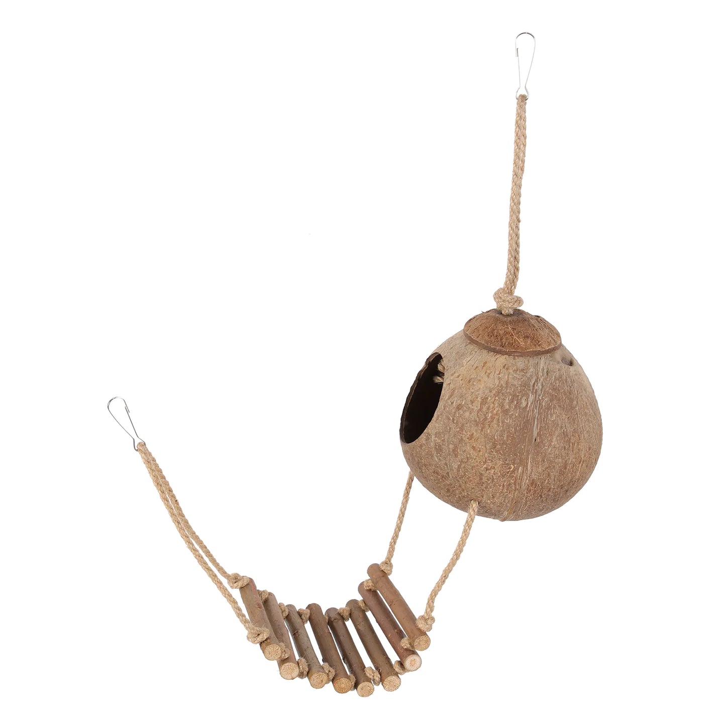 Reptile Gecko Ladder Hut and Hiding Terrarium Accessory