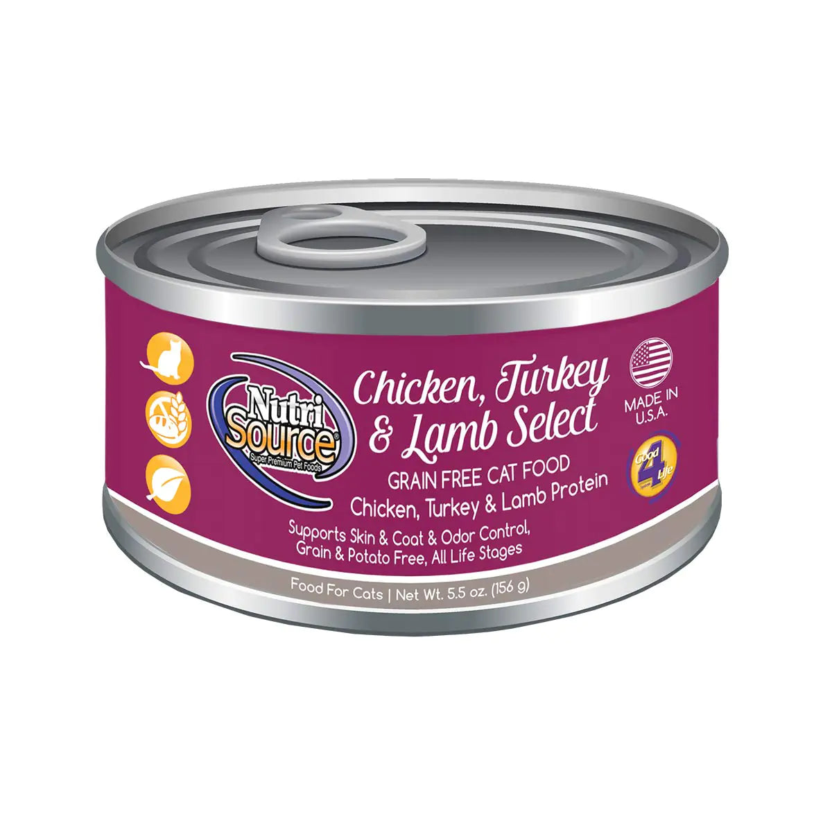 (12-Pack) Chicken/Turkey/Lamb Food 5-Ounce