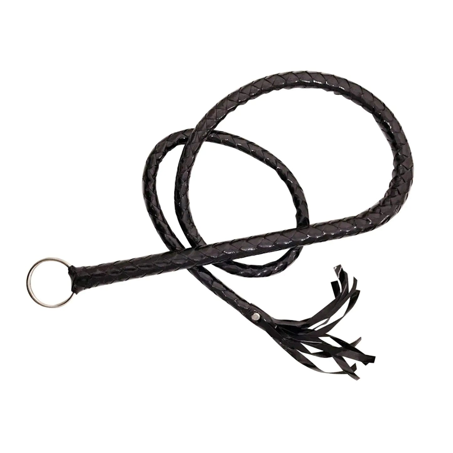 Heavy-Duty Riding Crop, Soft Handle Horse & Bull Obedience Training Whip(Black)