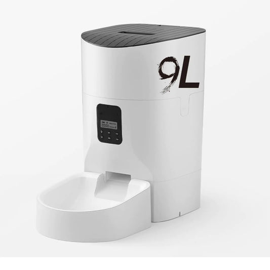Timed Programmable Pet Food Dispenser with Voice Recording & Portion Control