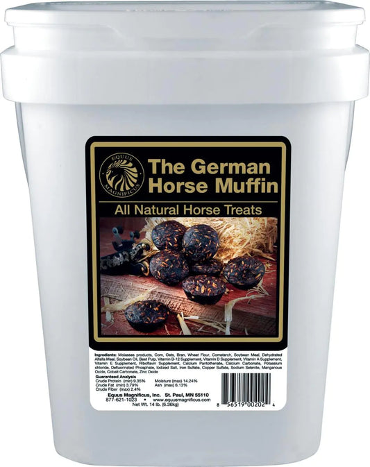 The German Horse Muffin, All Natural Horse Treats - 14Lb Bucket