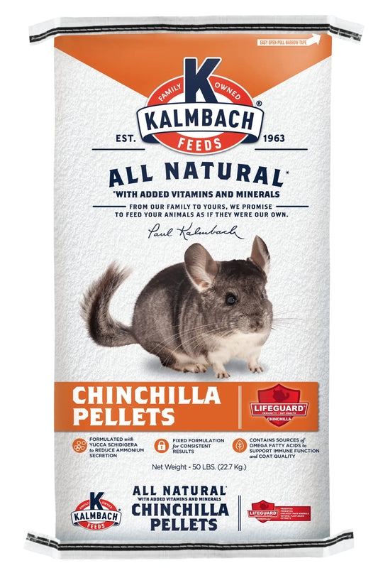 Chinchilla Pelleted Feed for All Chinchillas 50 lb Bag