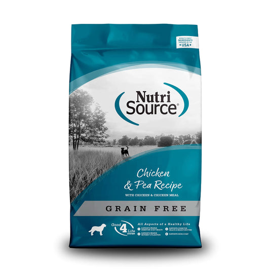 Tuffys NutriSource Grain Free Dog Food Chicken & Pea (30 Pound Bag)