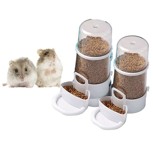 (2 Pcs)Automatic Self Dispensing Hamster Feeder and Waterer