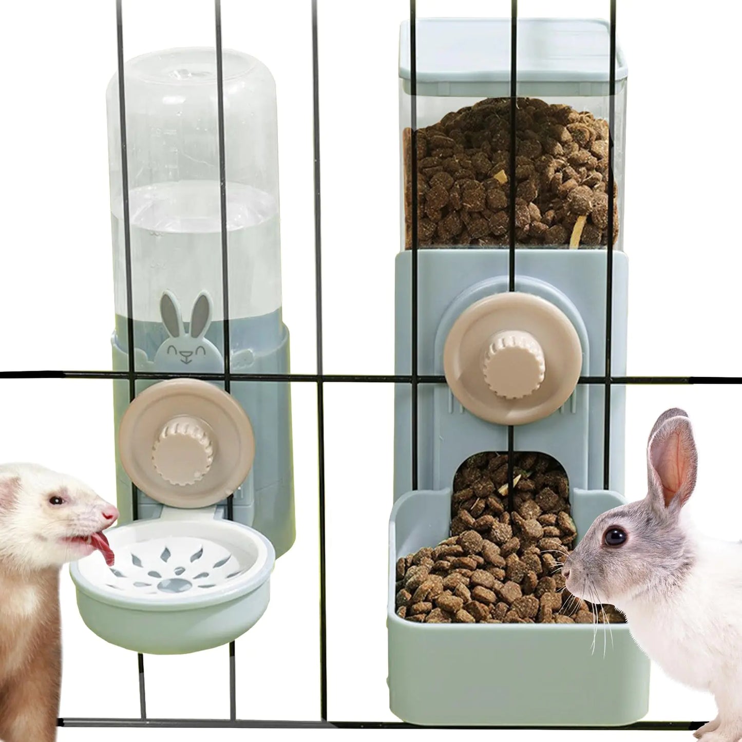 Automatic Rabbit or Small Pet, Food and Water Dispenser