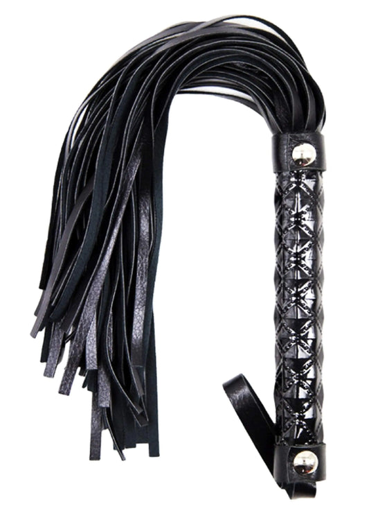 Black Faux Horse Whip 15.5" - Riding Whip for Horse