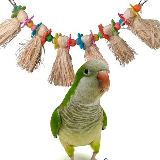 Hula Skirt Bird Toy - Engaging Natural Bird Play