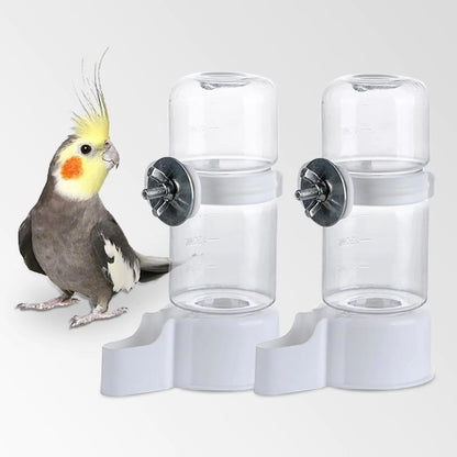 2 Pcs Automatic Pet Bird Water Feeder Bird Water Dispenser