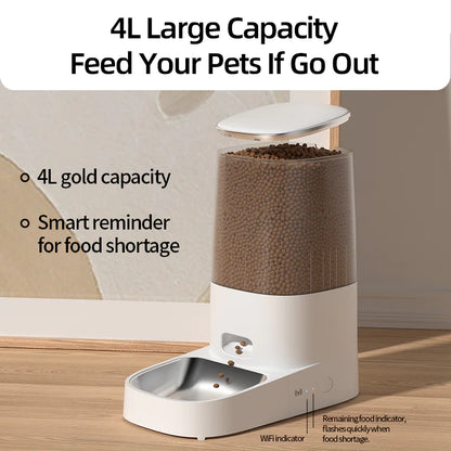 4Litter Automatic Bluetooth Kibble Dispenser