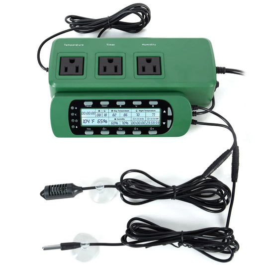REPTI ZOO Reptile Digital Thermometer Hygrometer Controller