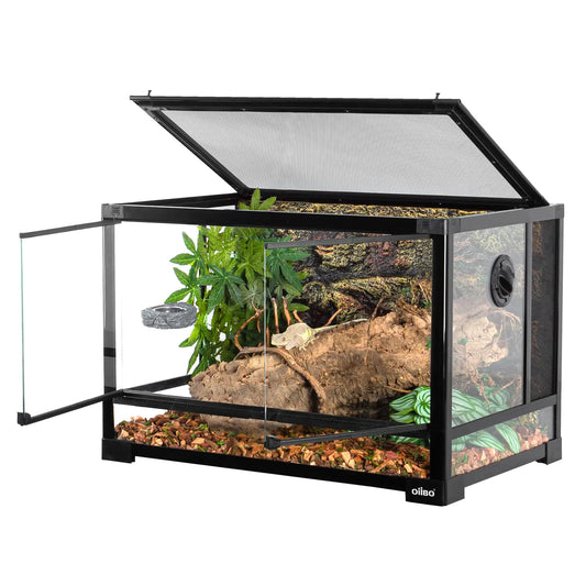 (27 Gal) Full Vision Glass Reptile Terrarium 24"x16"x16"