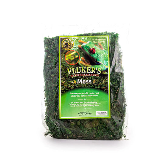 Flukers Green Reptile Terrarium Moss 8-Quart Black