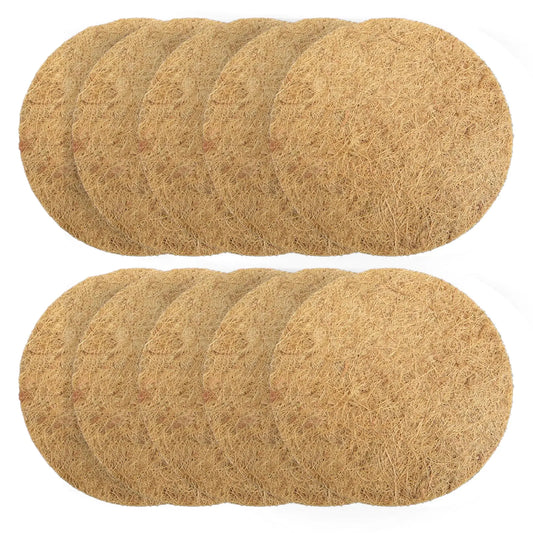 10PCS Bird Nesting Pads Pigeon Nests Pad - Natural Coconut Fiber Bird Nest Material Pigeon Breeding Accessories Warm Comfortable Parakeet Bedding Bird Hatching Pads