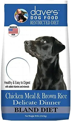 Daves Pet Food Natural Dry Delicate Dinners- Chicken Meal Rice & Oatmeal Wheat & Wheat Gluten Free (30lb)