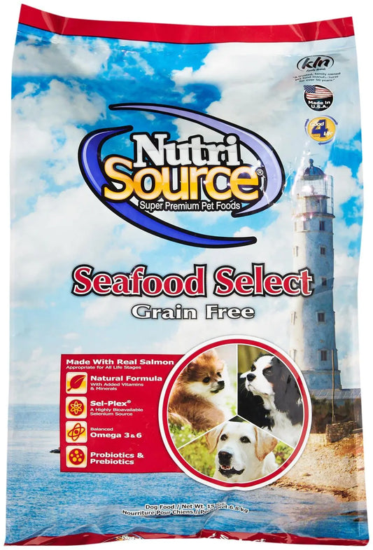 Tuffys Nutrisource Select Grain Free Seafood For Adult Dog (15 Lb bag)