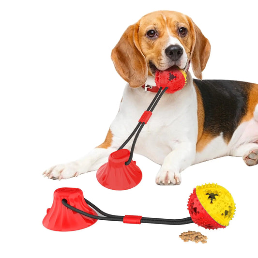 Rope Ball Suction Cup Tug of War Game/Puppy Training Puzzle