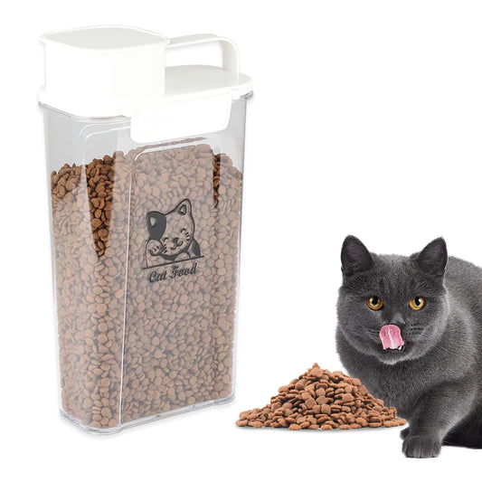 Transparent Cat Food Storage Container