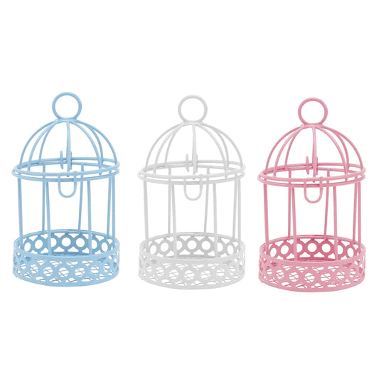 Metal Wall Hanging Bird Cage - 3pcs Open Bird Cage