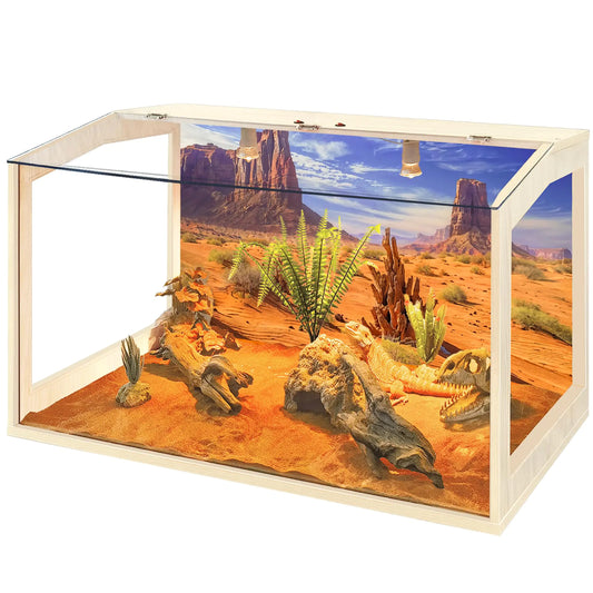 Bearded Dragon/ Snake Tank Reptile Enclosure (24 Gal)