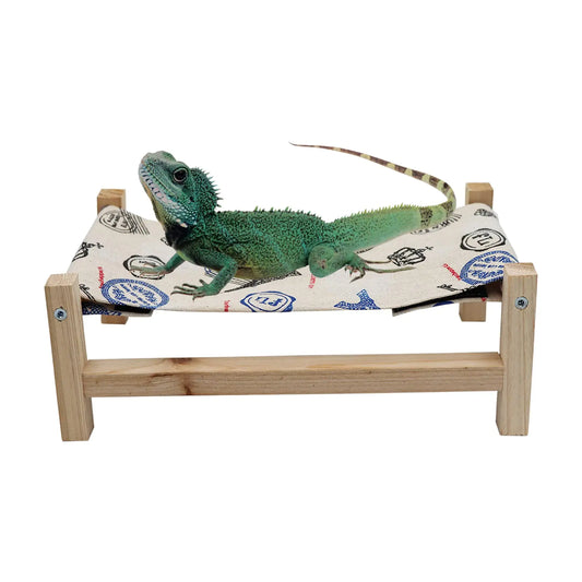 Reptile Hammock Hanging Wooden Bed