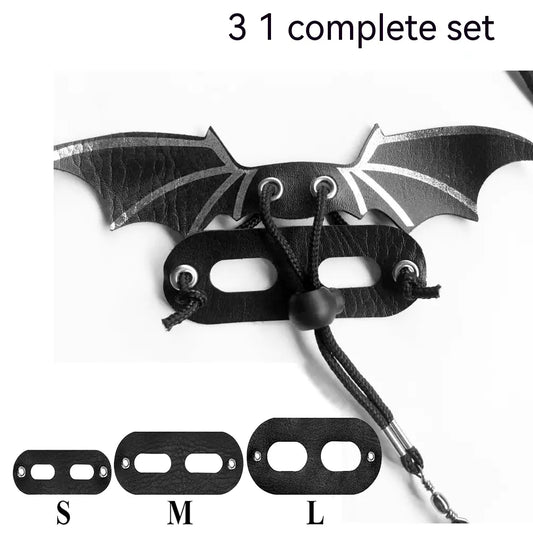Lizard Pulling Rope Pet Costume with Leather Wings