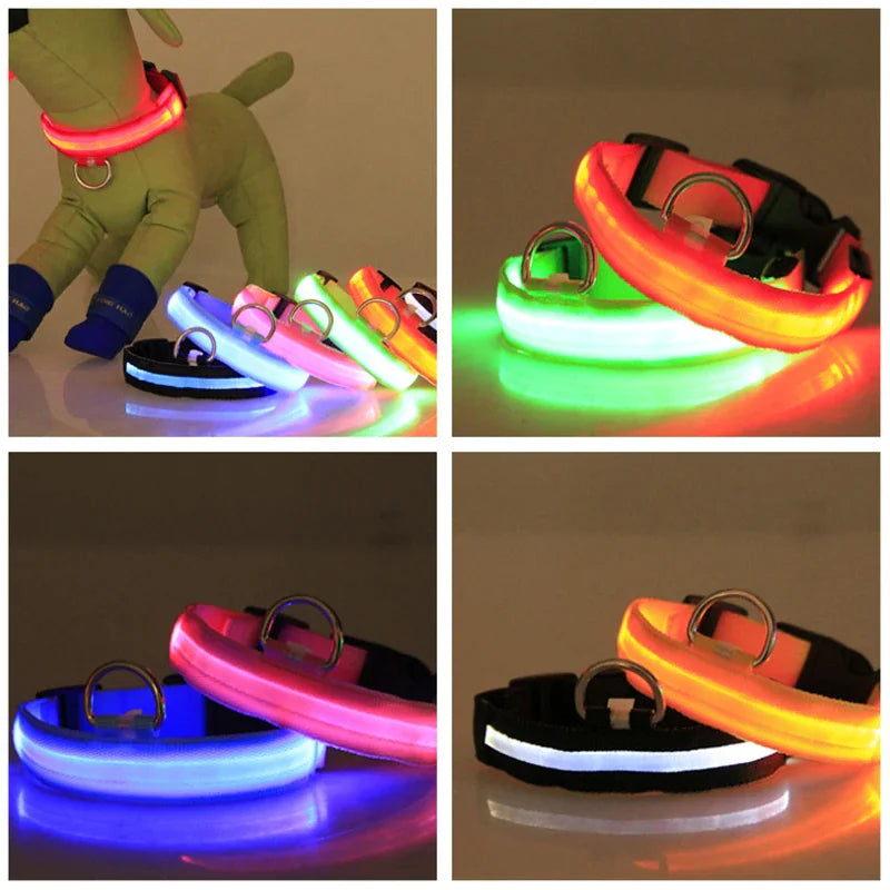 Adjustable Waterproof  Light Up Glow Collar