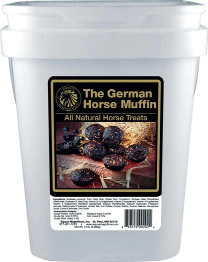 The German Horse Muffin, All Natural Horse Treats - 14Lb Bucket