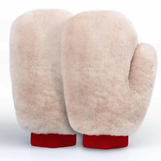 A Pair Sheepskin Horse Brush Gloves