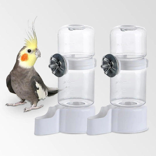2 Pcs Automatic Pet Bird Water Feeder Bird Water Dispenser
