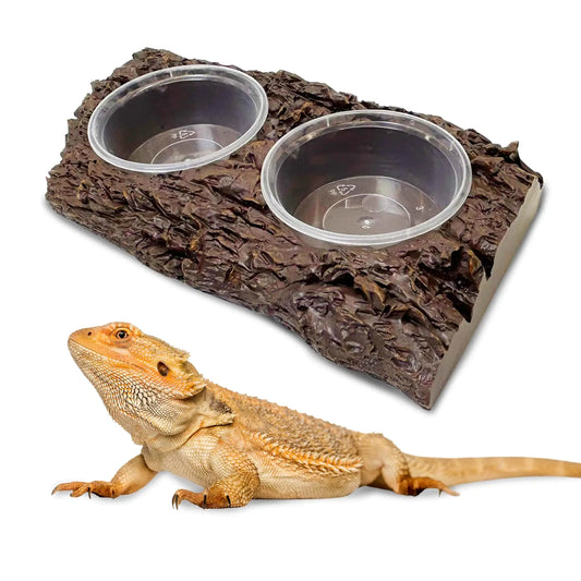 Double Reptile Feeding Ledge